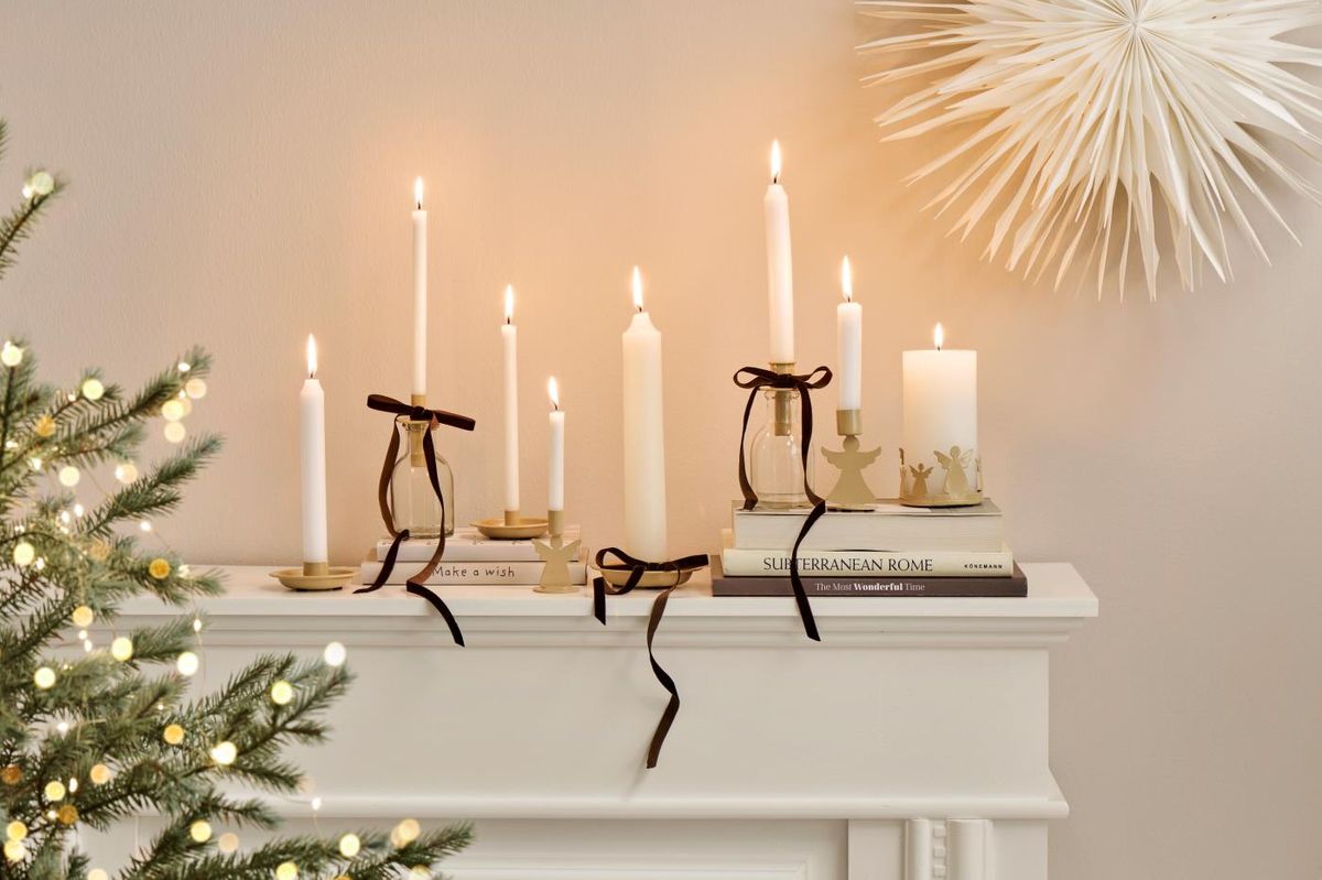 Lysestake til kertelys, Engel