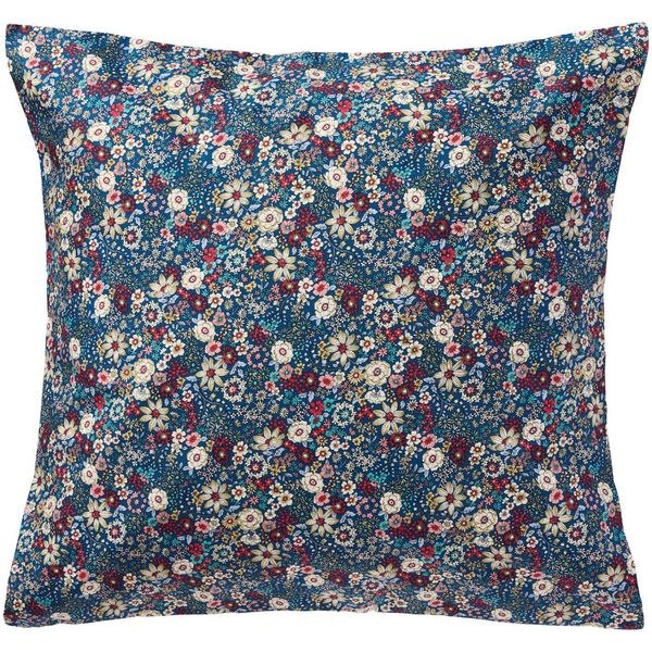 Hovedbilde Putetrekk 60x60 -  Blått m/ offwhite, røde, blå ...