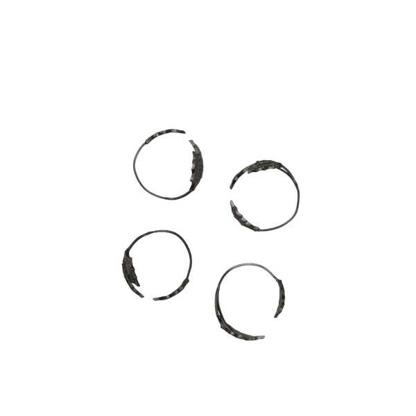 Hovedbilde Holly Leaf Serviettringer, 4 stk - Black Brass