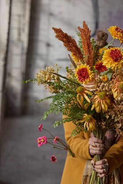 Hovedbilde Brudeslør 70 cm, Oransje