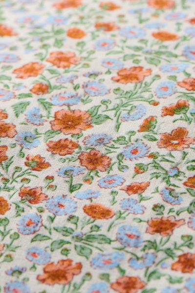 Hovedbilde Putetrekk 60x60 -  Lyseblå og rustfargede ...