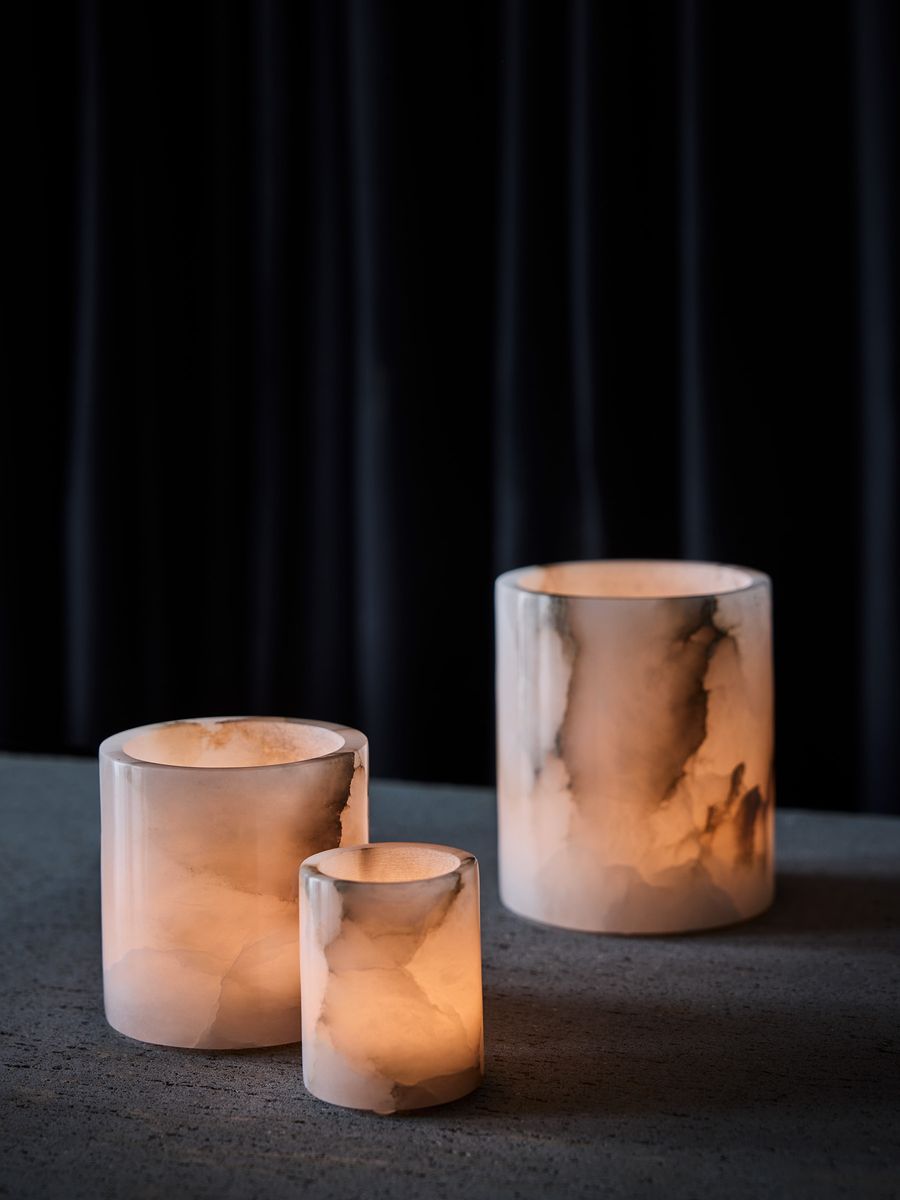 Lyslykt Alabaster, small