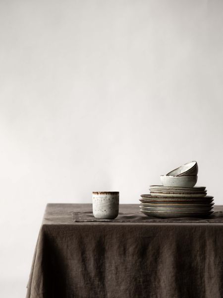 Hovedbilde Duk 145x330 - Lin, Taupe