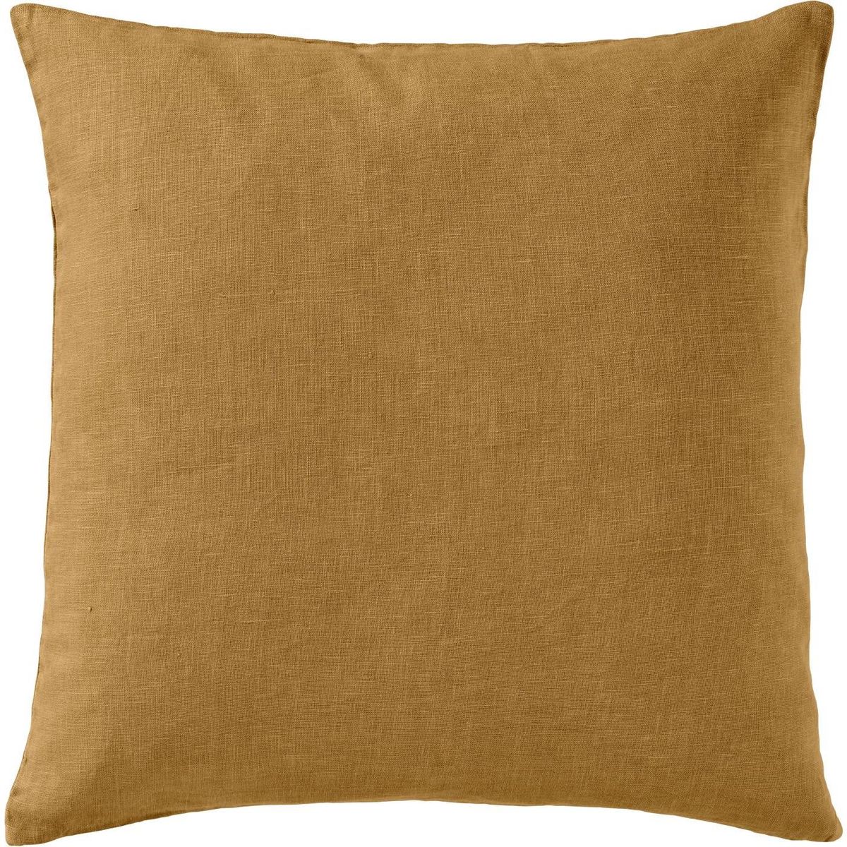Putetrekk 50x50, Lin - Oker grønn