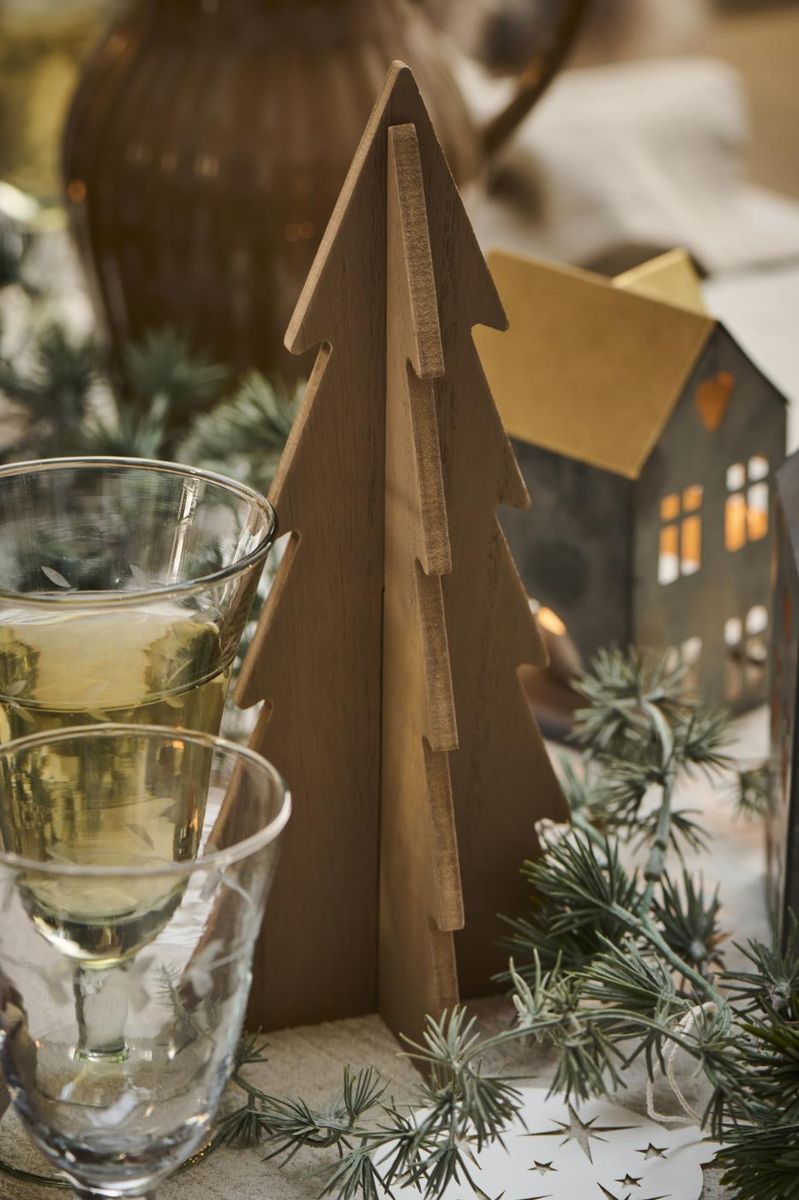 Juletre i treverk - H 25,7