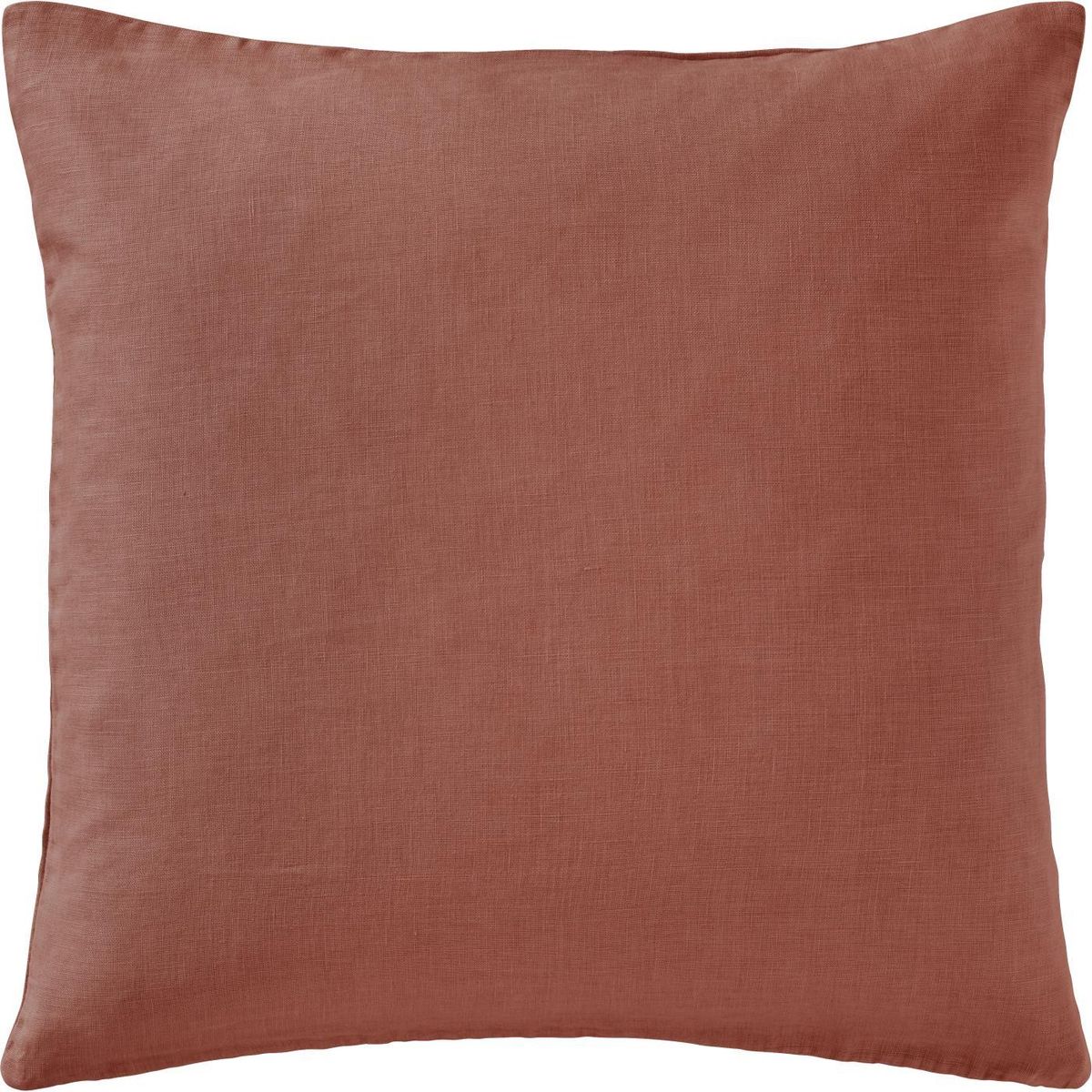 Putetrekk 50x50, Lin - Dusty plum