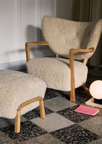 Hovedbilde Wulff Loungestol - Moonligth saueskinn