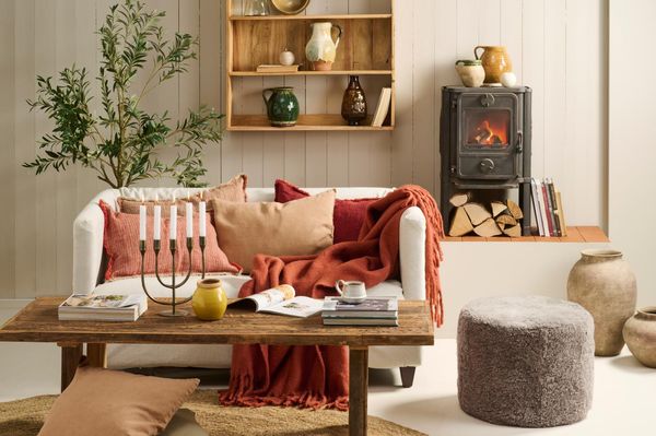 Hovedbilde Putetrekk 50x50, Lin - Camel