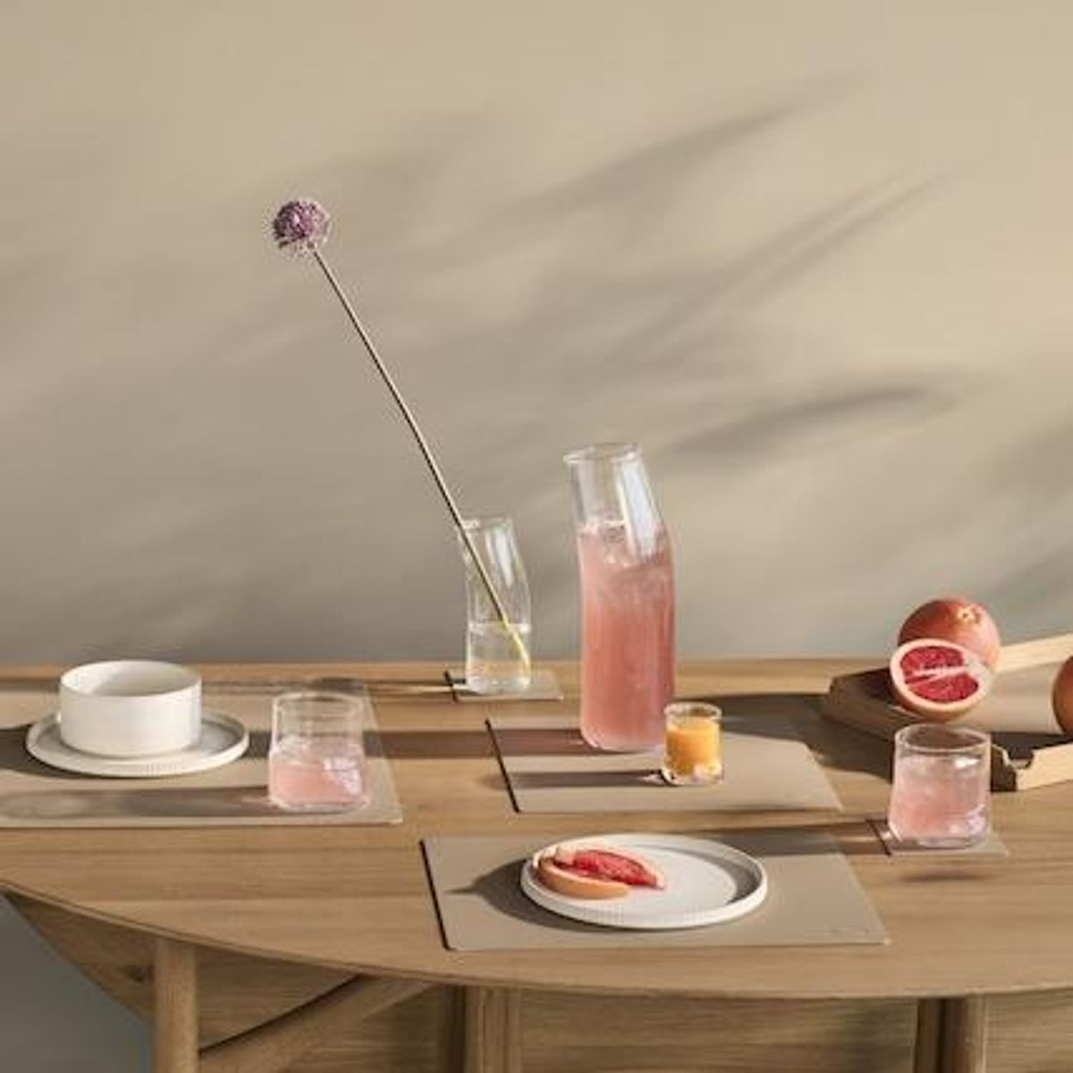 Glassbrikke Square Nupo Clay Brown