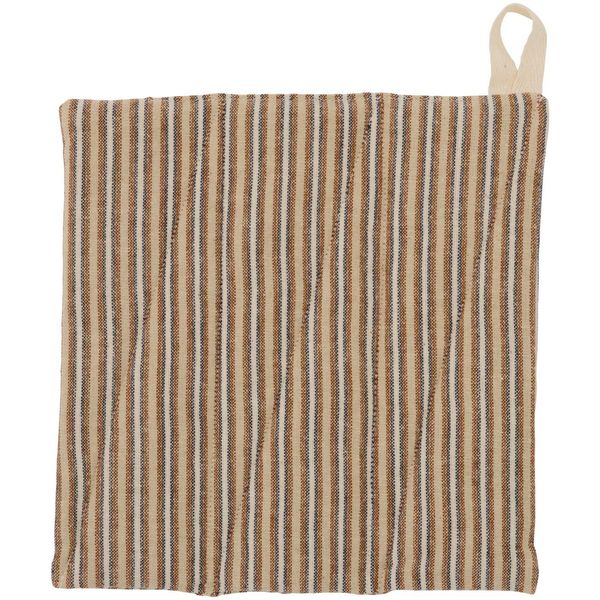 Hovedbilde Gryteklut brune, blå og hvite striper
