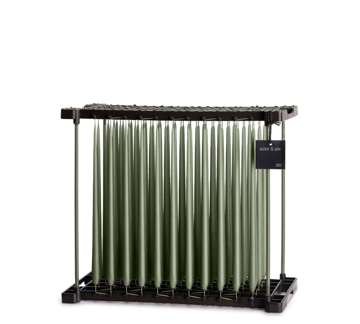 Kronelys 32 cm, med lakk - Green Soil