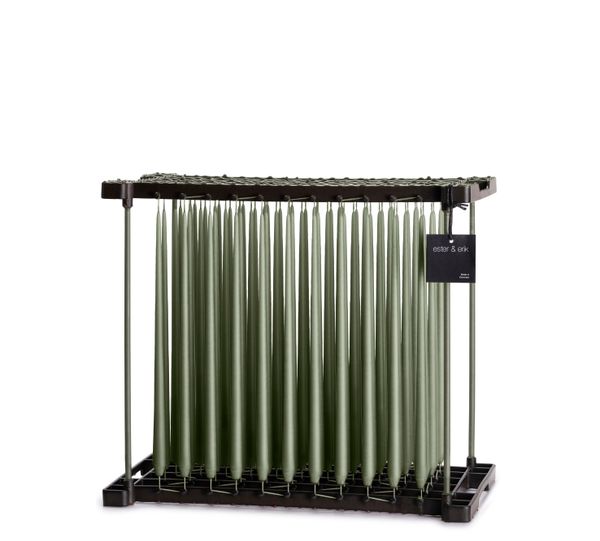 Hovedbilde Kronelys 32 cm, med lakk - Green Soil