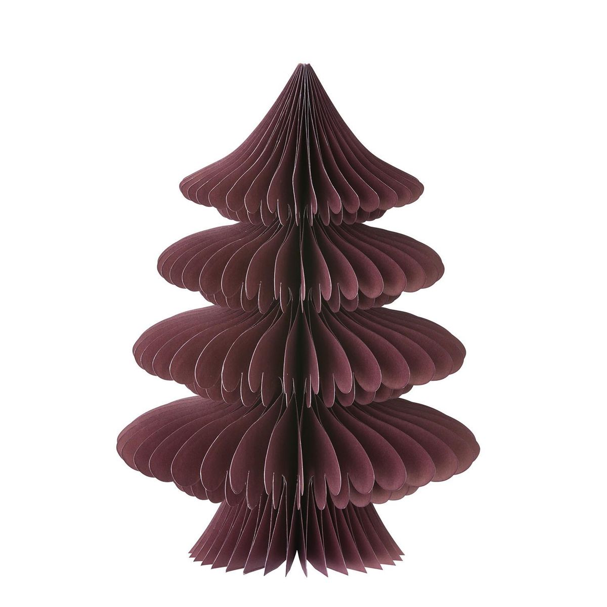 Honeycomb juletre H30 cm – Aubergine