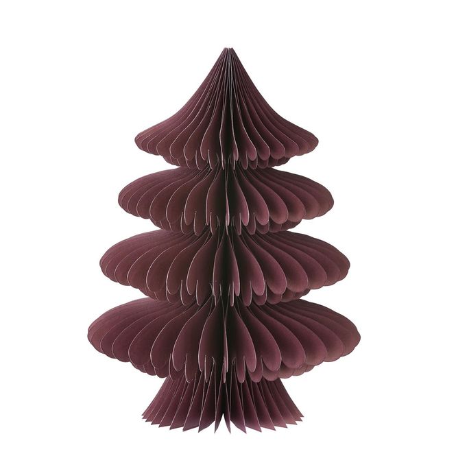 Hovedbilde Honeycomb juletre H30 cm – Aubergine